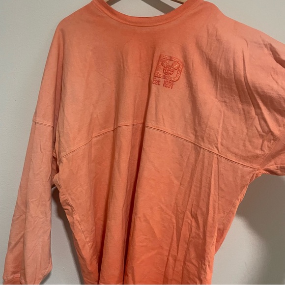 Walt Disney World Coral Peach Ombre Spirit Jersey Sweater Shirt, Size XXL - Picture 4 of 5